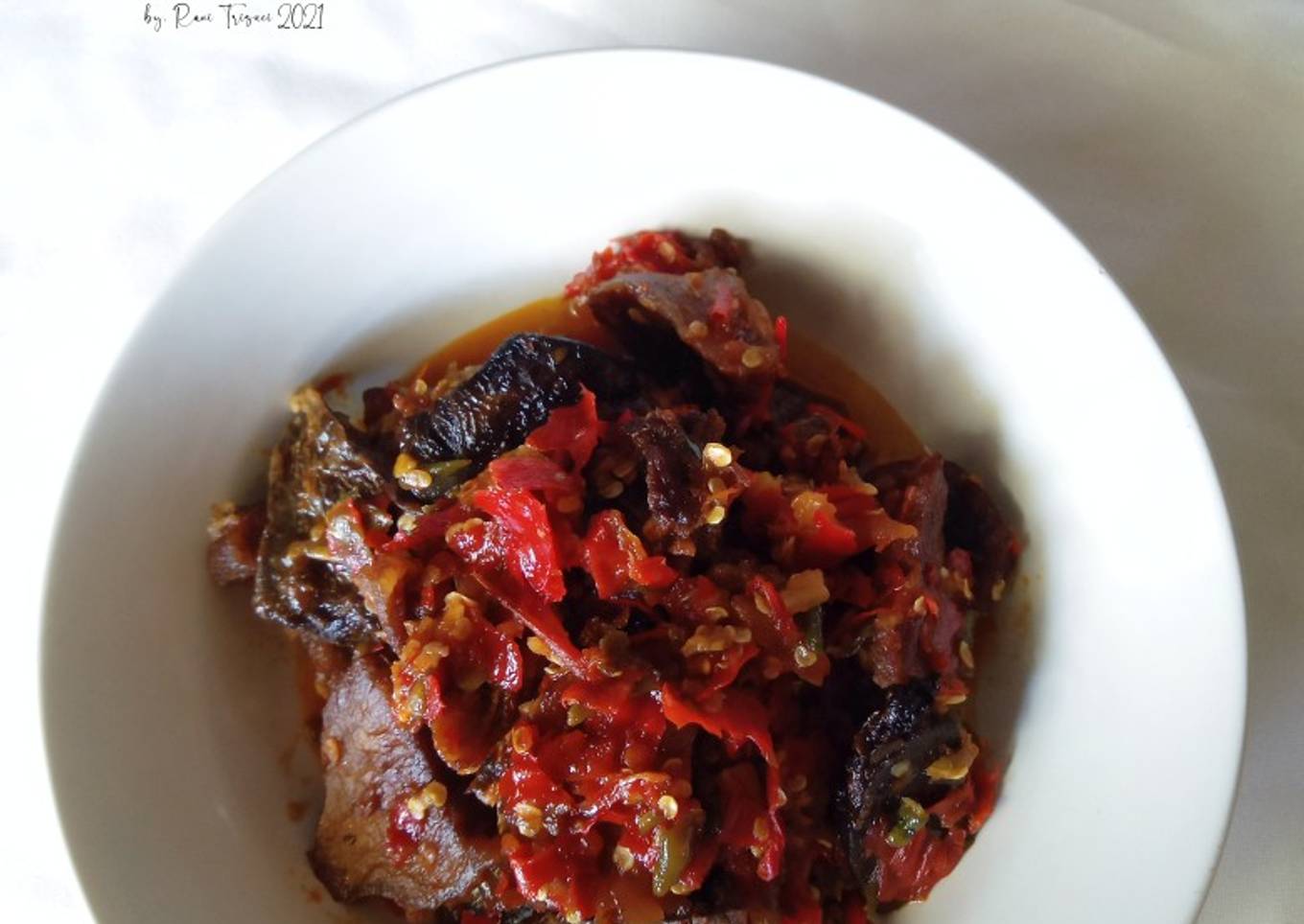 Paru Sapi Balado