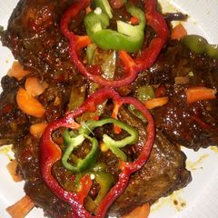 Peppered chicken 🐔 A picture of Peppered chicken 🐔.