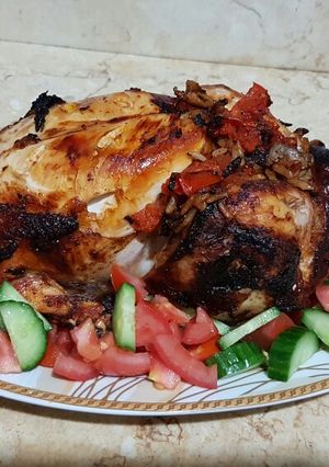 صورة لوصفة طريقه عمل الفراخ المشوية ومحشيه ارز