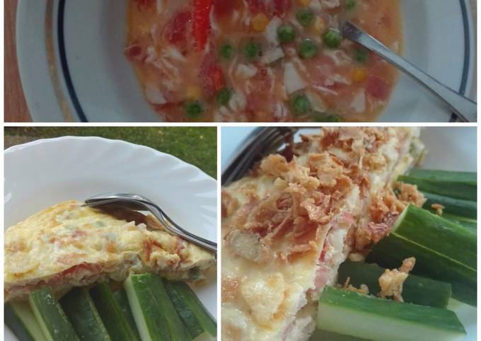 Resep Telur  dadar  isi bacoon oleh Maria Yunira Cookpad