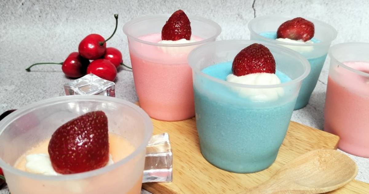 Resep Silky Puding (Puding Puyo) oleh Ferasty Cookpad