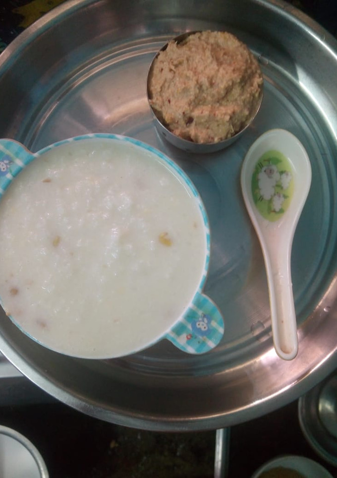 தேங்காய் பால் பூண்டு கஞ்சி செய்முறை முக்கிய புகைப்படம்