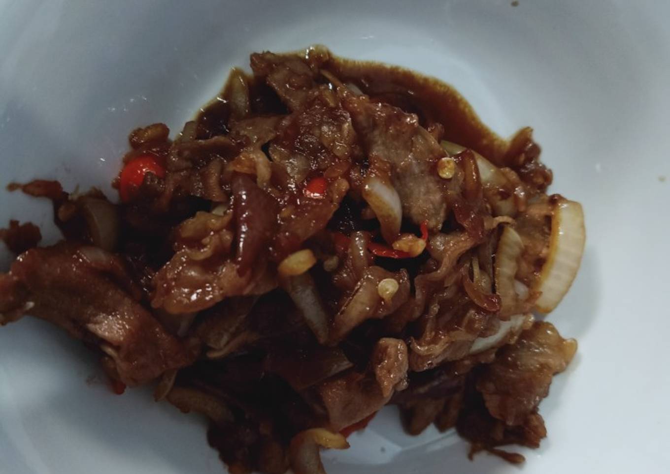 Spicy beef teriyaki