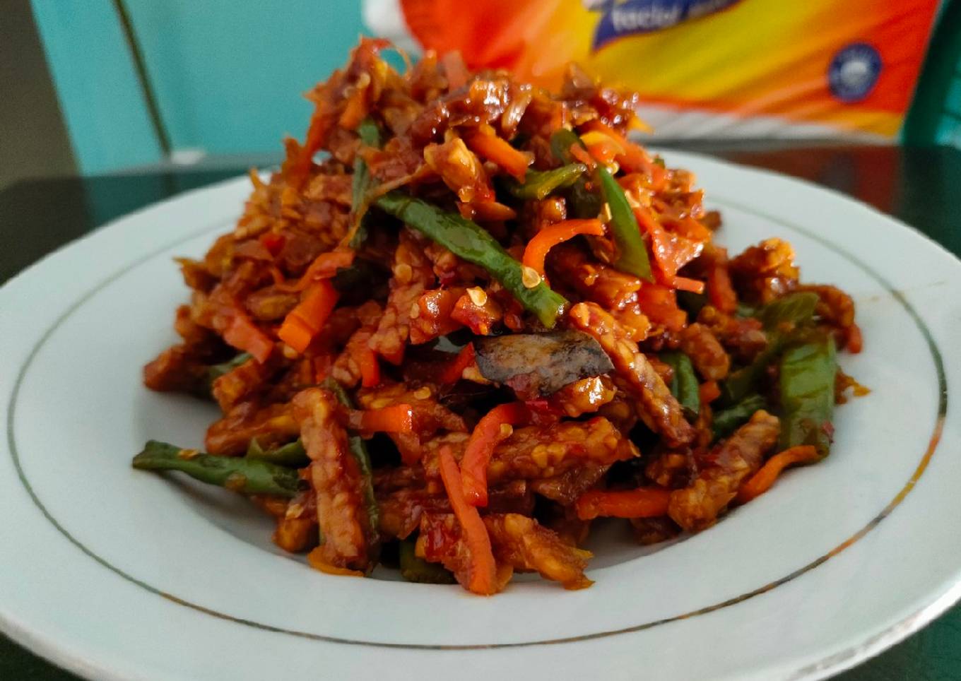 Oseng tempe pedas