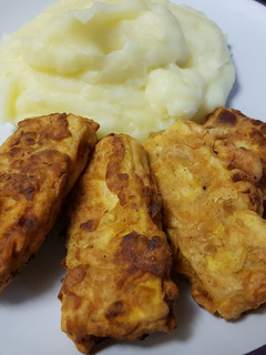 Una foto de Filete de tofu con toque marroquí en rebozado de yogurt griego