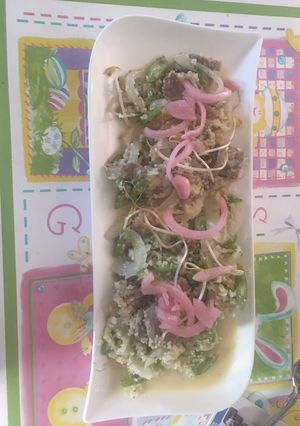 Una foto de Vegetales gratinados al estilo risotto