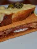 Crostini agridulce de pollo