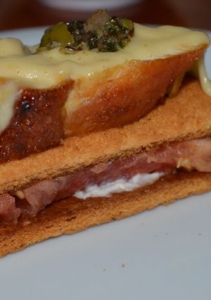 Una foto de Crostini agridulce de pollo
