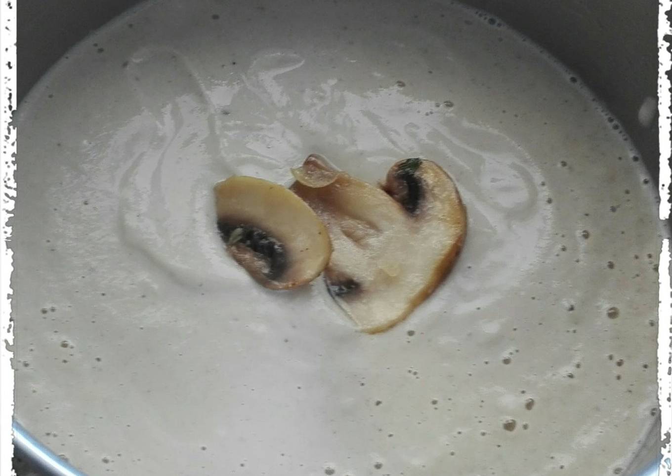 Crema de champiñones