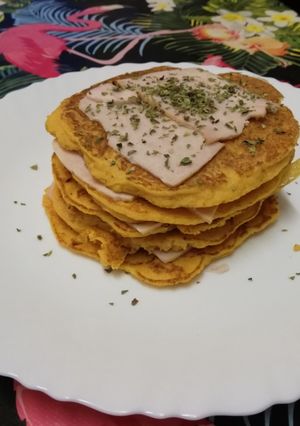 Una foto de Pancakes de calabaza
