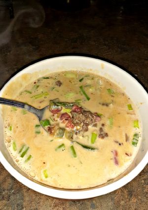 A picture of Spicy Italian Sausage Soup.