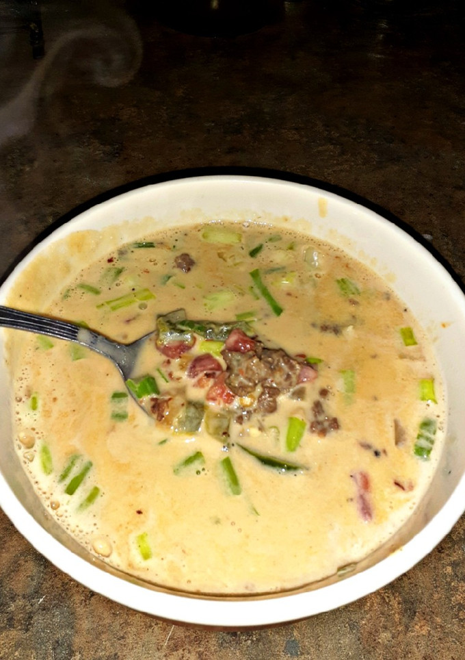 A picture of Spicy Italian Sausage Soup.