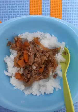 Foto resep Mpasi 14m+ Nasi beef yakiniku
