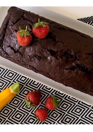 Une photo de Gâteau au chocolat à la courgette