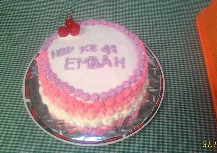 Birthday cake simpel