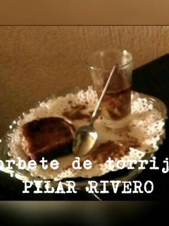 Una foto de Sorbete de torrijas