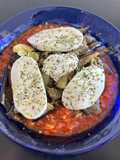 Berenjenas con tomate y mozzarella