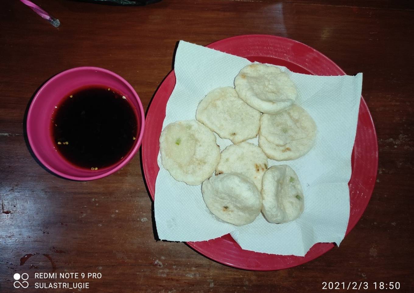 Cireng goreng sambel rujak