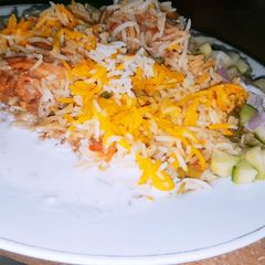 Chicken biryani A picture of Chicken biryani.