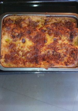 Una foto de Pastel de Berenjena