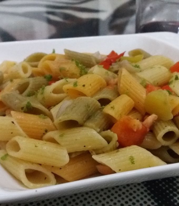 Una foto de Pasta al Pimiento