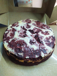 Foto resep Red Velvet Brownies with Burnt Cream Cheese Marble