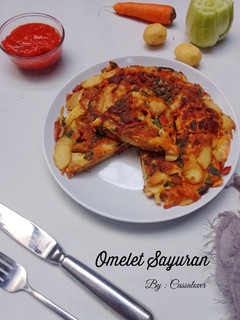 Foto resep Omelet Sayuran