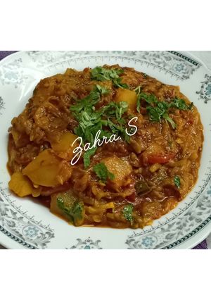 A picture of Turai aloo ki sabzi.