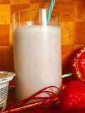 Batido proteico de melón y uva (con queso Skyr)