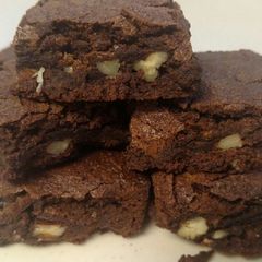 A picture of Katharine Hepburn's Brownie Recipe.