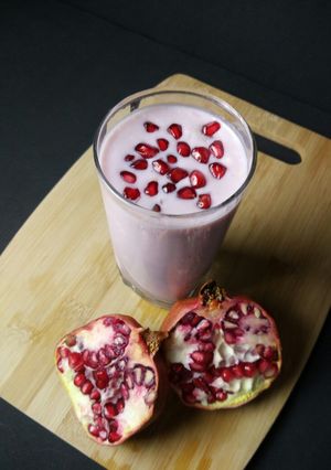 A picture of Pomegranate Lassi.