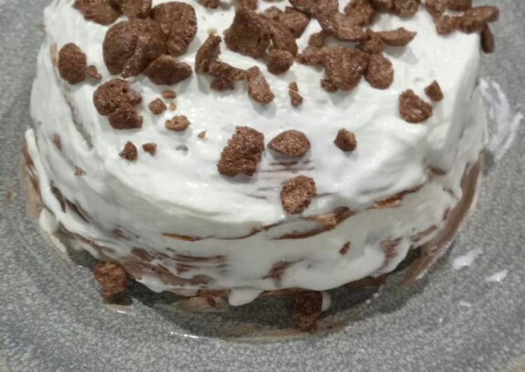 Langkah Mudah untuk Menyiapkan Nutella milecrepeswith milo cereal yang Enak