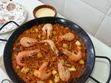 Fideuá rápida con gambas
