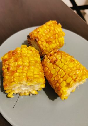 A picture of Air Fryer Grilled Corn on the Cob.