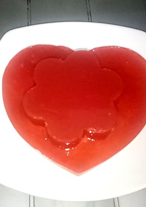 Foto resep Pudding Buah Semangka (Special Hari Valentine)