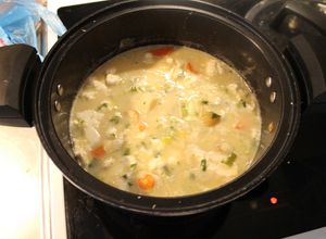 Una foto de Sopa con todas las letras, y con ausencia de estos en fideos
