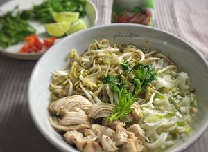 Foto resep Vietnamese chicken noodle soup (pho ga)