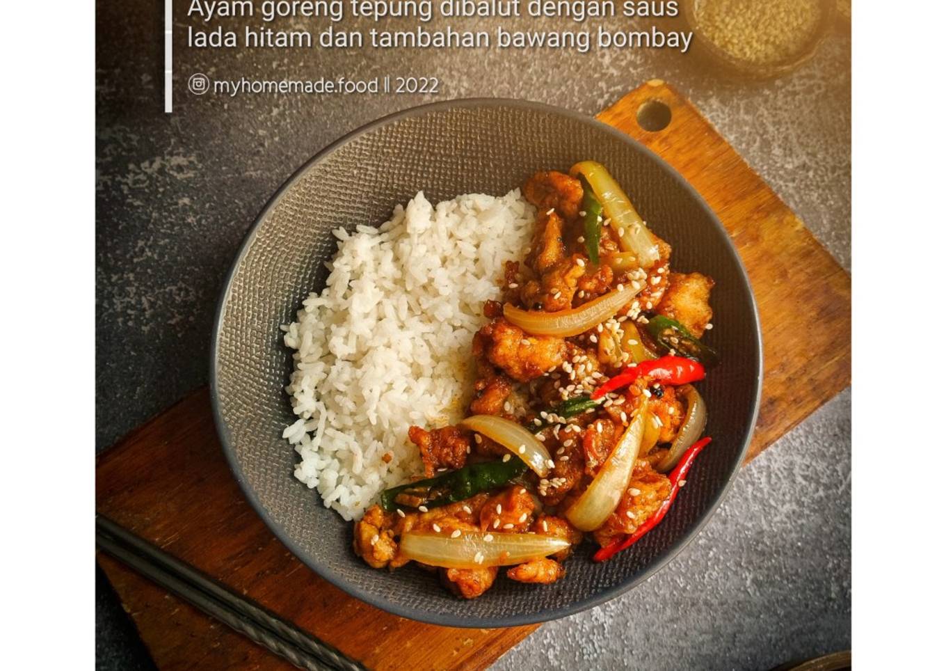 Ayam Crispy Lada Hitam
