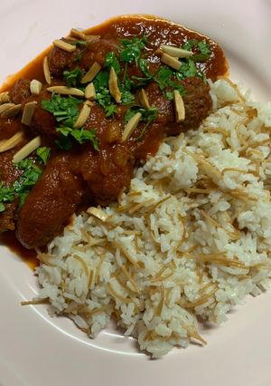 صورة لوصفة كفته لحم بالصلصة أو داوود باشا على طريقتي 🍲