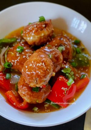 A picture of Chicken Manchurian.