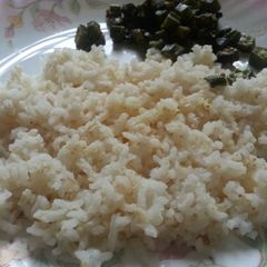 A picture of How to cook handpounded rice?.