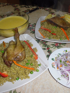 Una foto de Arroz con pato| Estilo James Salaz