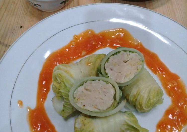 Resep masakan Sawi gulung ayam | Resep Membuat Sawi gulung ayam Yang Enak dan Simpel