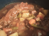 Rib, Chicken, and Vegetable Soup