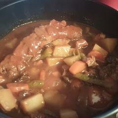 A picture of Rib, Chicken, and Vegetable Soup.