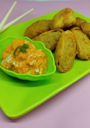 Foto resep Egg chicken roll ala resto jepang