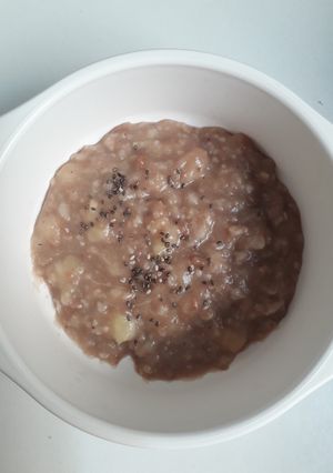 Foto resep Mpasi 8+ oat choco banana with chia seed
