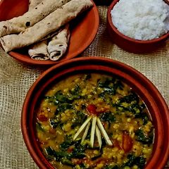 A picture of Spinach Dal.