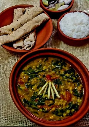 A picture of Spinach Dal.