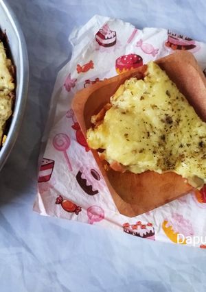 Foto resep Schotel Kentang Isi Sayur | Pizza Kentang Mozarella